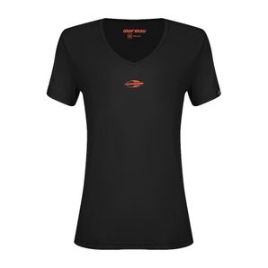 Camiseta feminina decote v beach tennis samantha barijan Mormaii 2025