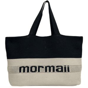 Bolsa tote listrada em tecido Mormaii